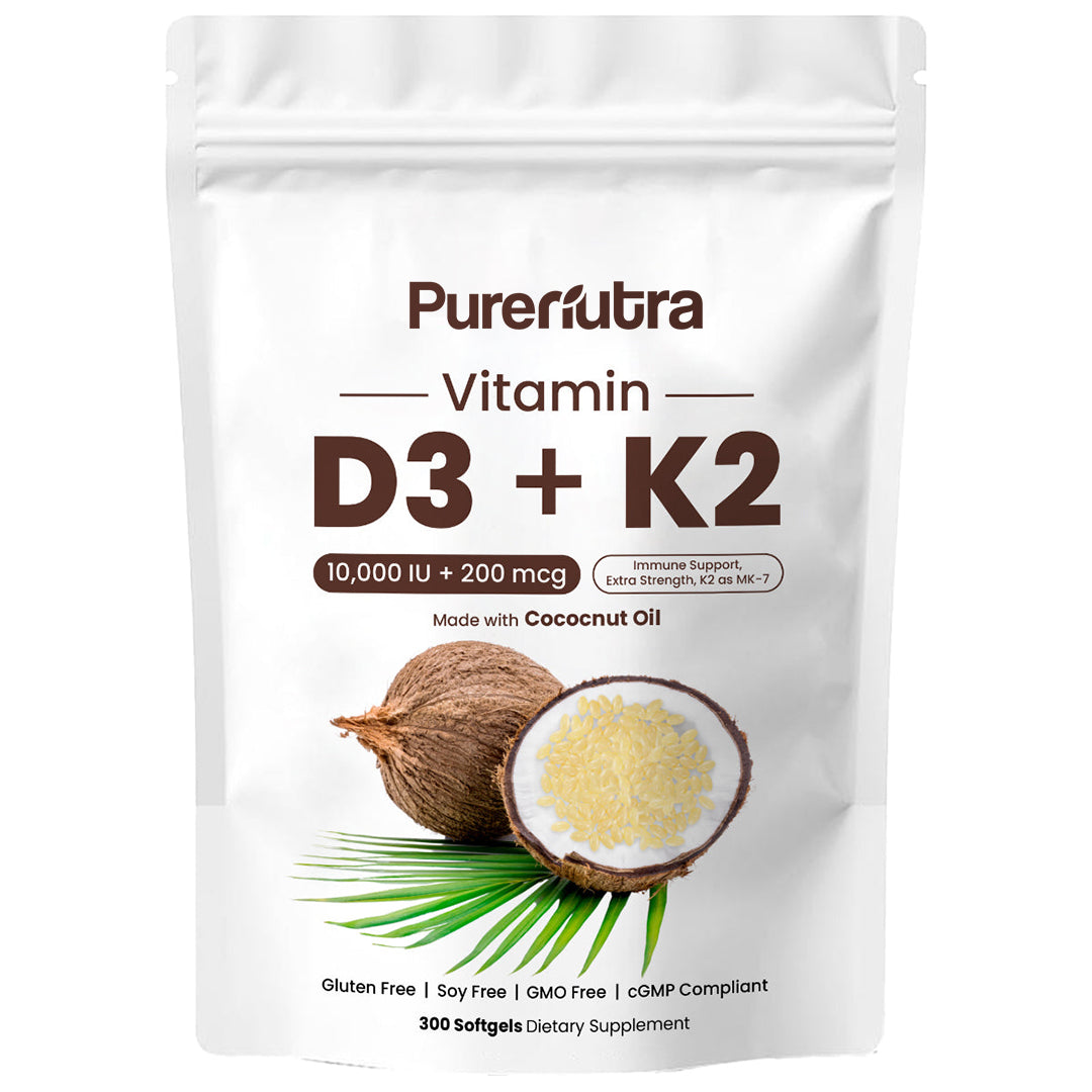 PureNutra® D3 + K2 (MK7) with Coconut Oil