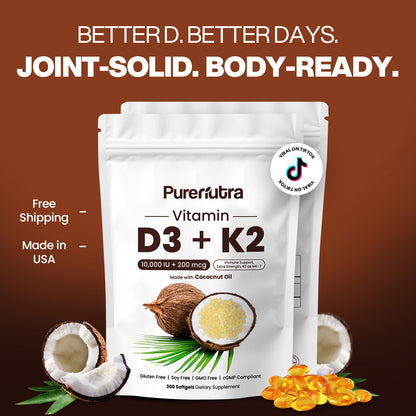 PureNutra® D3 + K2 (MK7) with Coconut Oil