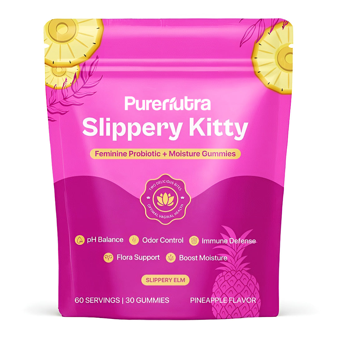 PureNutra® Slippery Kitty Feminine Probiotic + Moisture Gummies