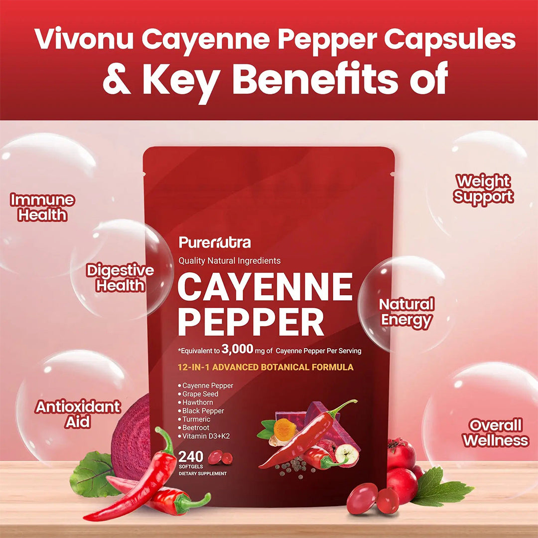 PureNutra® Cayenne Pepper Softgels