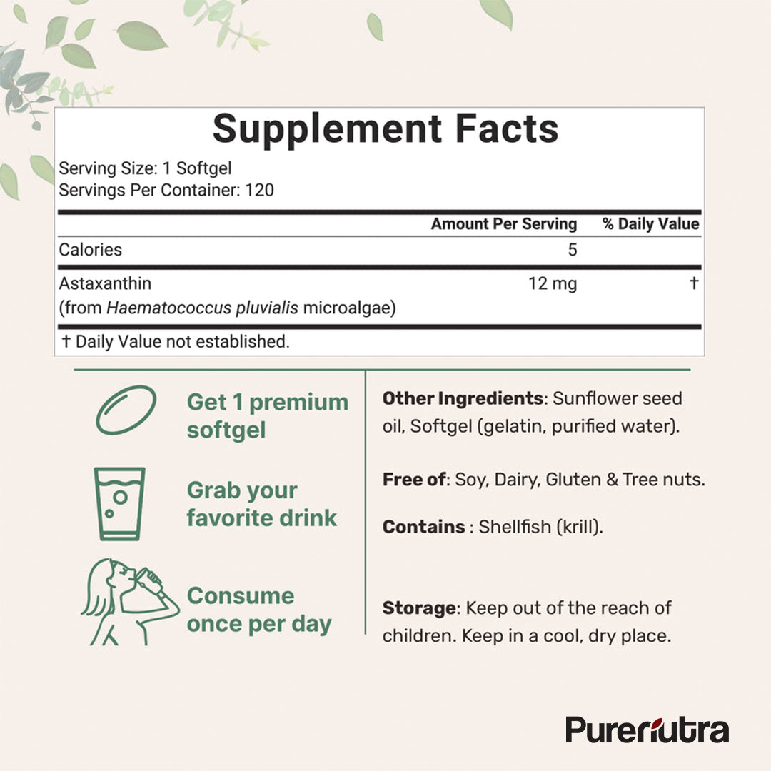 PureNutra® Astaxanthin – Nature’s Most Powerful Antioxidant