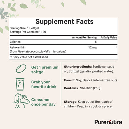 PureNutra® Astaxanthin – Nature’s Most Powerful Antioxidant