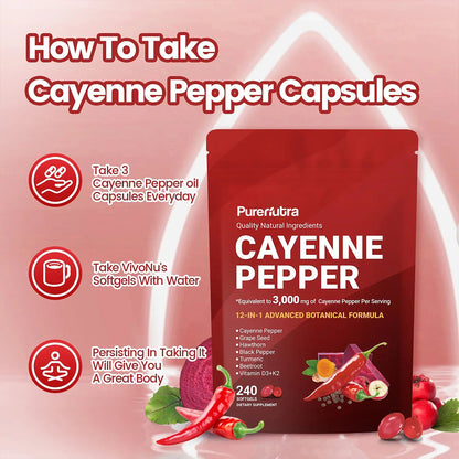 PureNutra® Cayenne Pepper Softgels