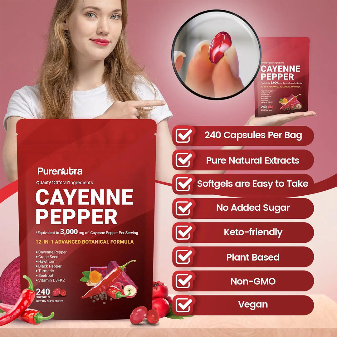 PureNutra® Cayenne Pepper Softgels
