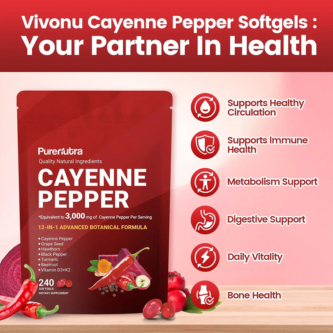 PureNutra® Cayenne Pepper Softgels
