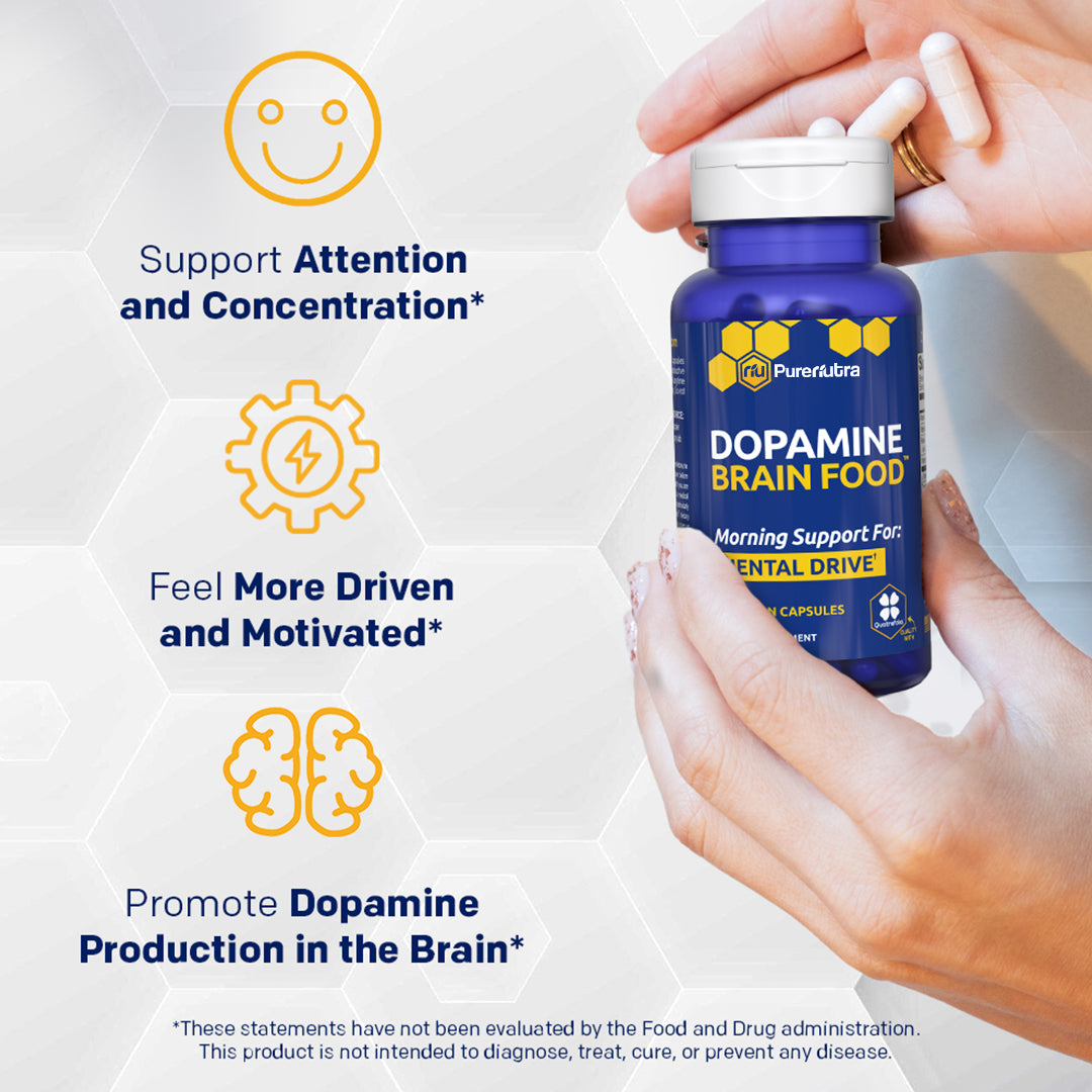 PureNutra® Dopamine Brain Food Supplement w/L-Tyrosine